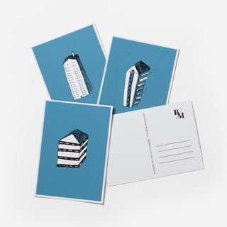 Postkartenset Häuser