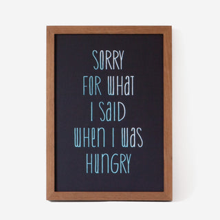 Sorry For What I Said... blk/mint screen print