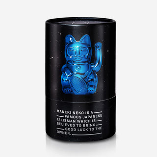 Lucky Cat Cosmic Shiny Blue