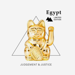 Lucky Cat Egypt Shiny Gold