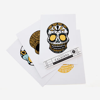 Calavera Gold Verdigris #4 Screenprint