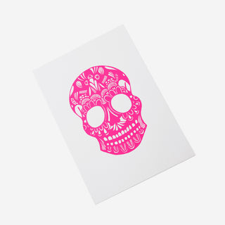 Calavera Pink Mint Screen Print Set