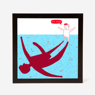 Blue Red Dream Big Screenprint