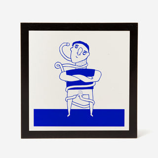 Blue Long John Screen Print