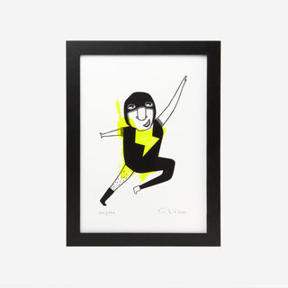 Super Duper Hero Yellow Screen Print