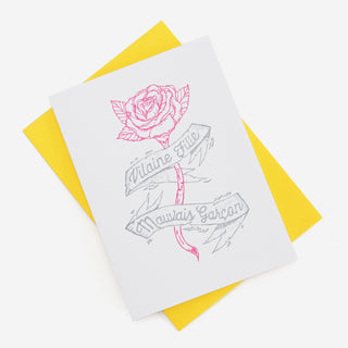 Vilaine Girl Bad Boy Greeting Card