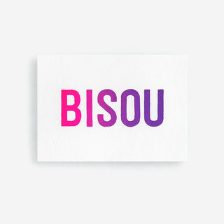 BISOU Letterpress Card / Mini-Print