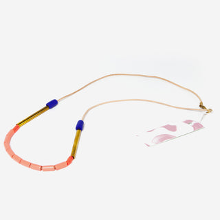 Dini Necklace Cobalt + Peach