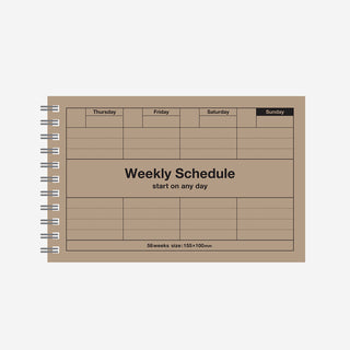 Dayfree Weekly Schedule Craft