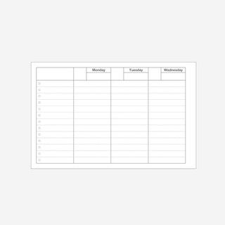 Dayfree Weekly Schedule Orange