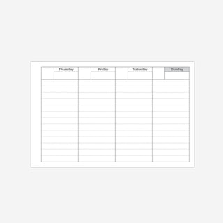 Dayfree Weekly Schedule Craft