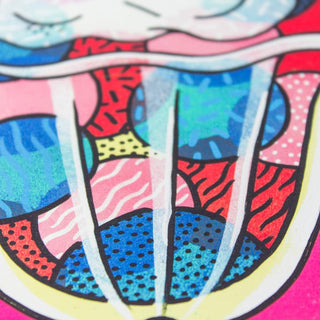 Ice cream sundae umbrella art print