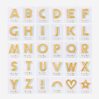 Fabric Alphabet Bügel-Aufnäher