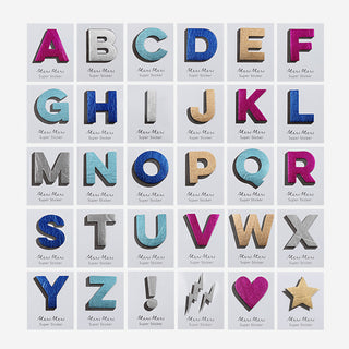 Leather Alphabet Sticker