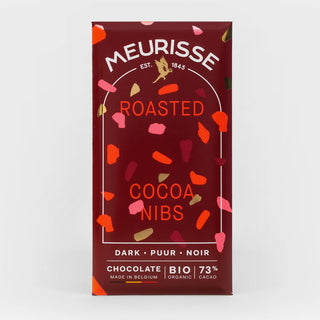 Dark Chocolate with Roasted Cocoa Nibs 73% Bio-Schokolade