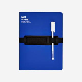 Notizbuch Not White Blau L