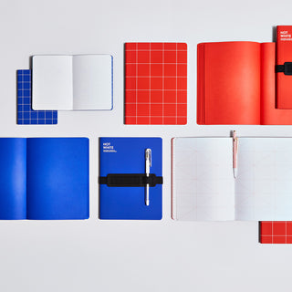 Notizbuch Not White Blau L