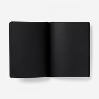 Notizbuch Not White Schwarz L
