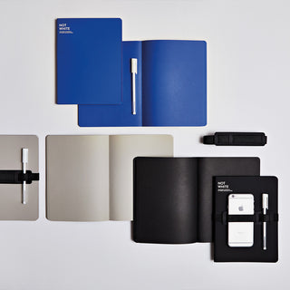 Notizbuch Not White Schwarz L