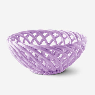 Sicilia Ceramic Basket Large Lilac