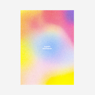 Happy Birthday Riso Postcard