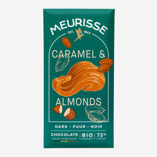 Dark Chocolate with Caramel & Almonds 73% Bio-Schokolade