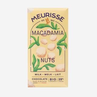 Milk Chocolate with Macadamia Nuts  39% Bio-Schokolade