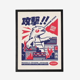 Kaiju Attack Artprint