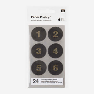 Adventskalender-Sticker