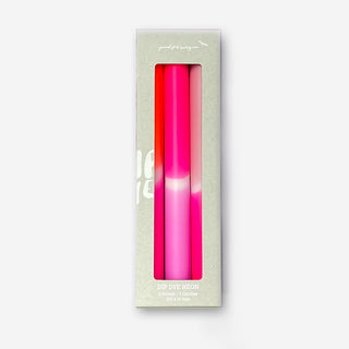 Dip Dye Neon Adorable Sweetheart - Set mit 3 Kerzen