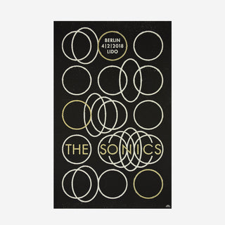 The Sonics Siebdruck Gigposter