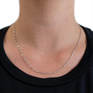 Just Hearts Necklace - Silver 925 white rhodium plated