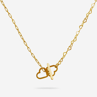 Just Hearts Halskette Extended - Silber 925 vergoldet