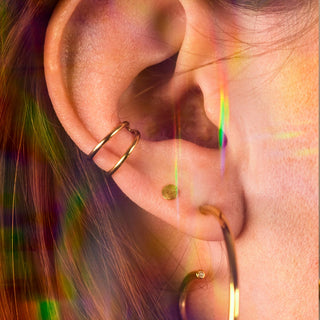 Lunar Ear Cuff - Silver 925 gold plated