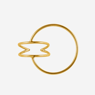 Lunar Ring Extended - Silber 925 vergoldet