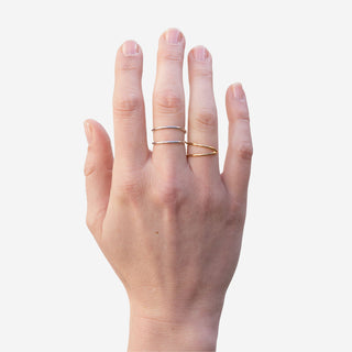 Lunar Ring - Silver 925 white rhodium plated