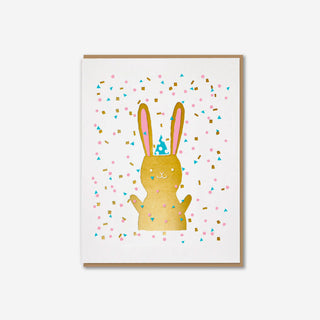 Confetti Bunny Greeting Card