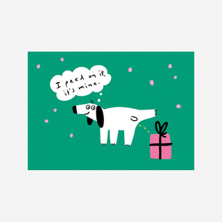 It's Mine Weihnachts-Postkarte