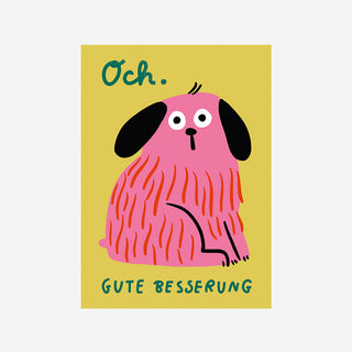 Och. Gute Besserung Postkarte