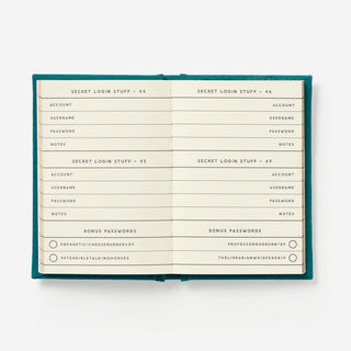 Definitely Not My Passwords - Passwort Notizbuch