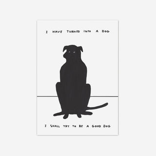 Turned Into a Dog Postcard