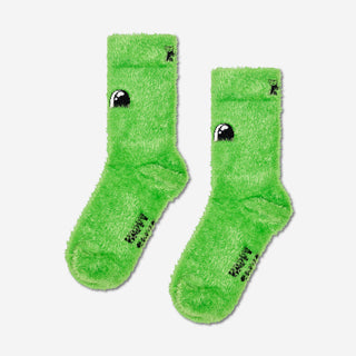 Kids Eye See You Fluffy Socken - Green