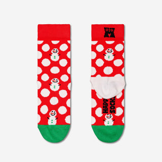 Kids Big Dot Snowman Socken