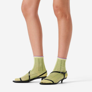 Lily Short Crew Socken - Light Green