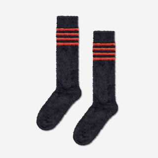 Fluffy Slouch Socks - Black