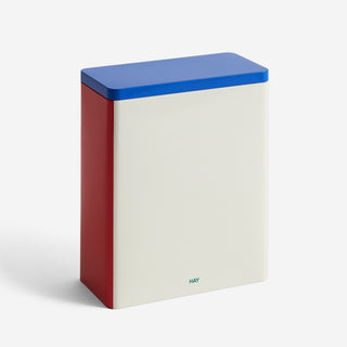 Tin Container X-Large Off-White, Blue & Red
