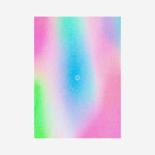 Smiley Risograph Postcard