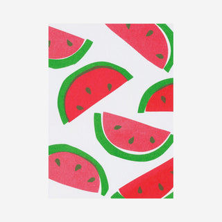 Watermelons Risograph Postcard