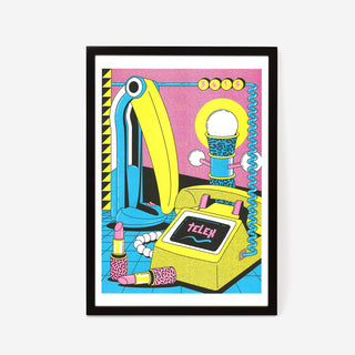 Freak City - 3615 Telex Risograph Print