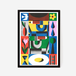 Zebu - If You Were the Architect Risograph Print